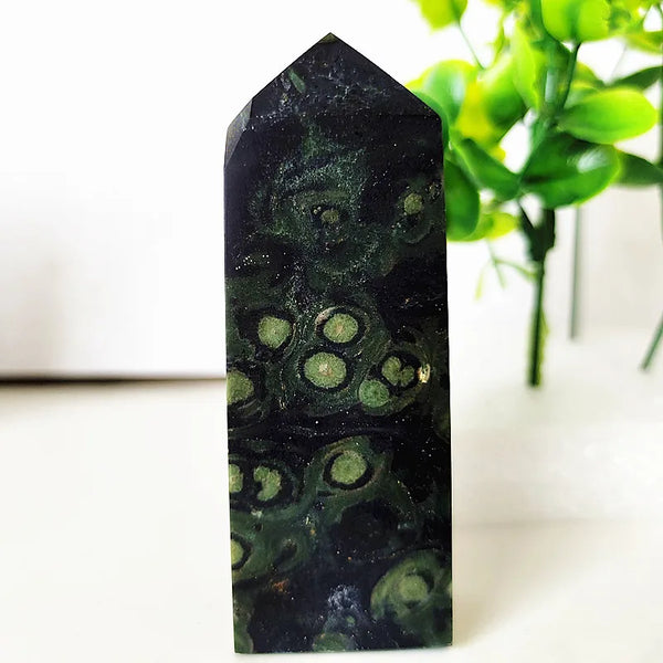 Green Peacock Eye Wand-ToShay.org