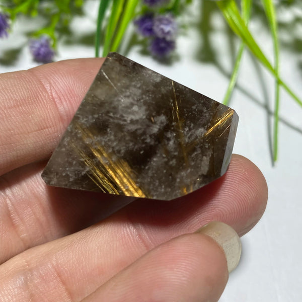 Gold Rutilated Quartz Rock-ToShay.org