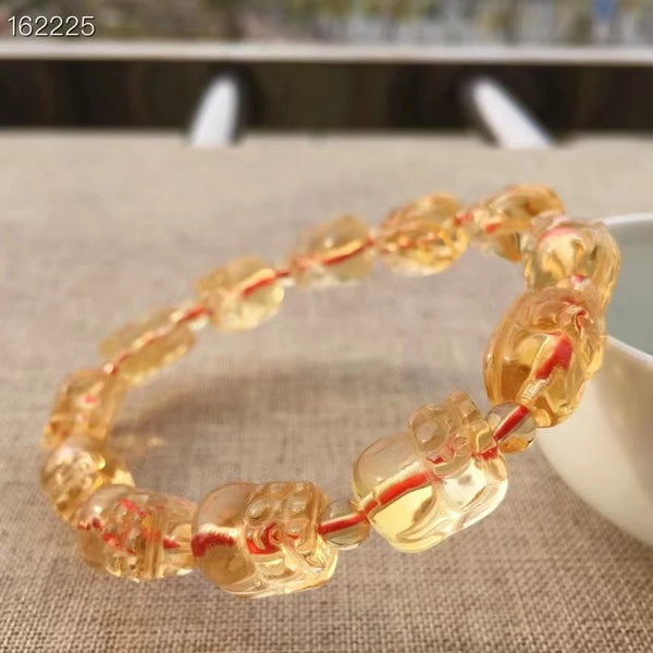 Yellow Citrine Pi Xiu Bracelet-ToShay.org