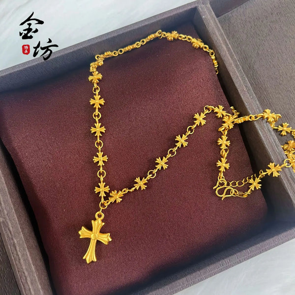 Gold Cross Necklace-ToShay.org