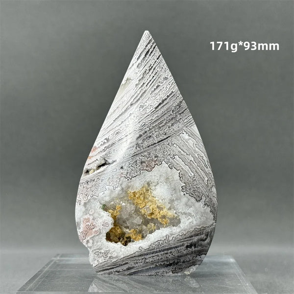 White Lace Agate Torch-ToShay.org