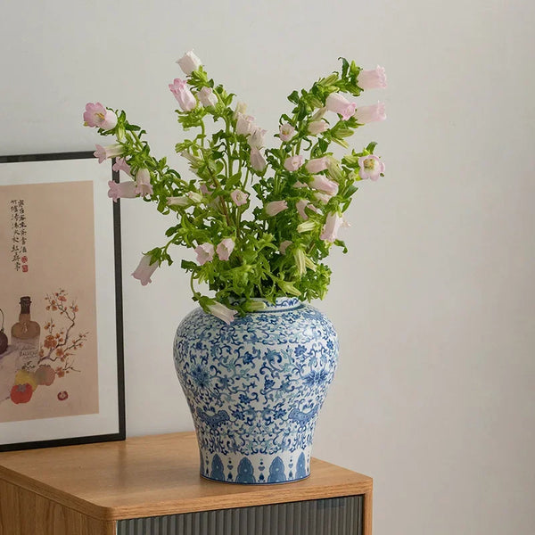 Blue White Ceramic Vase-ToShay.org