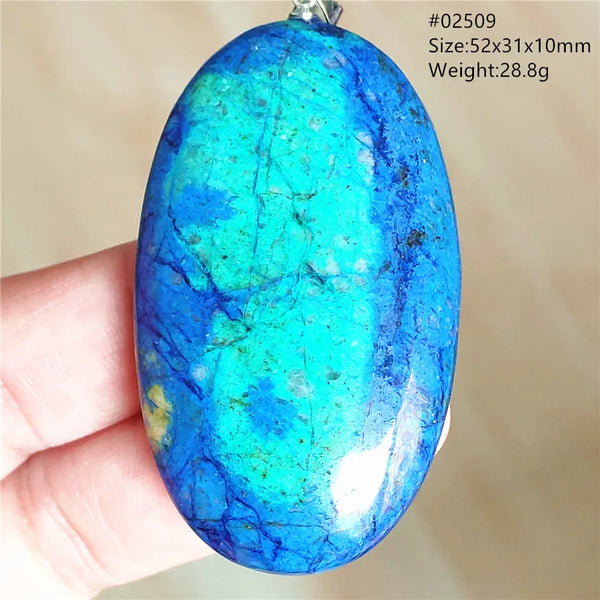 Blue Azulite Malachite Pendant-ToShay.org