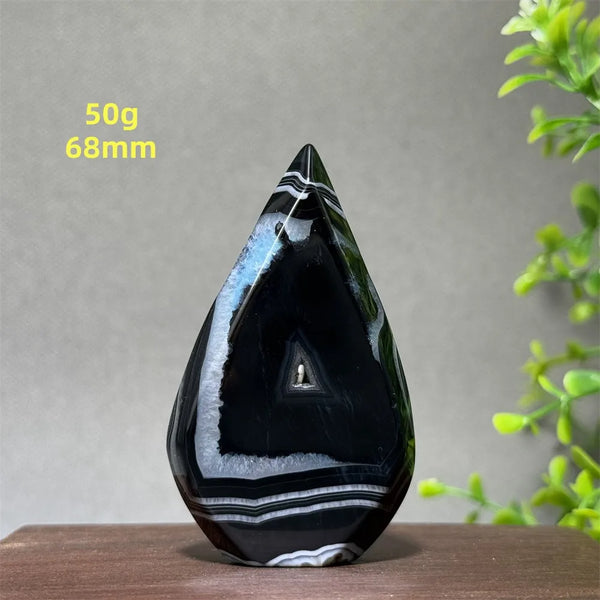 Black Striped Agate Torch-ToShay.org