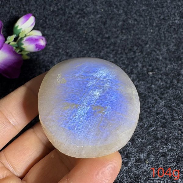 Blue Moonstone Palm Stone-ToShay.org