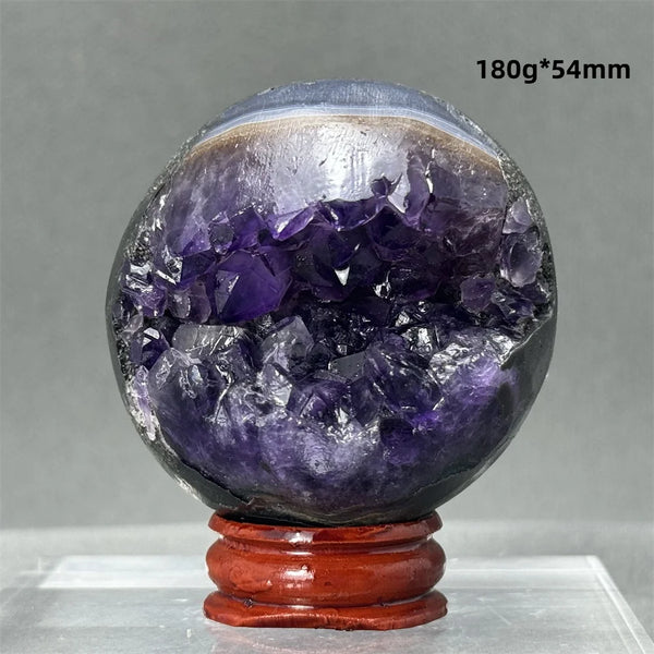 Purple Amethyst Cluster Ball-ToShay.org