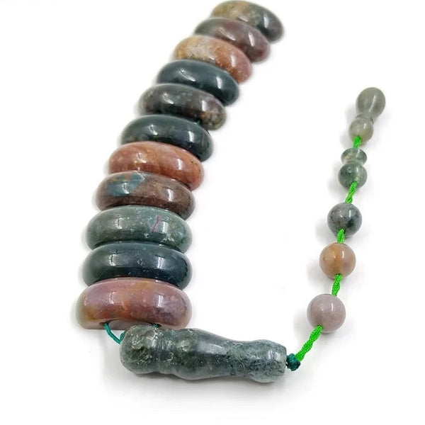 Green Agate Bead Tasbih-ToShay.org