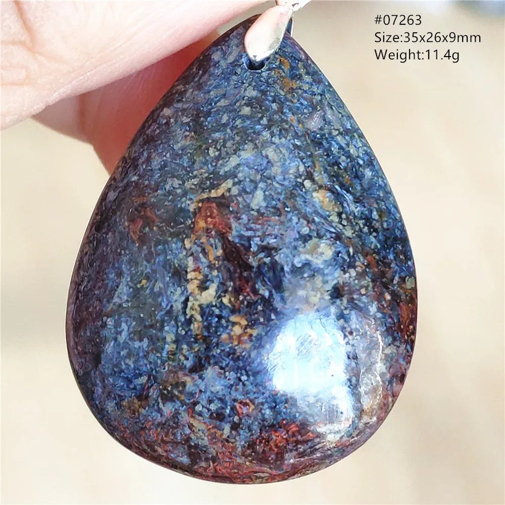 Blue Pietersite Chatoyant Pendant-ToShay.org