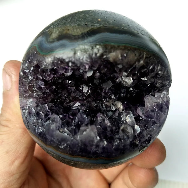 Purple Amethyst Geode Ball-ToShay.org