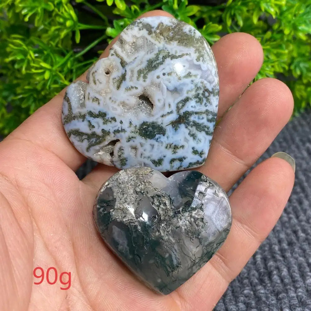Green Moss Agate Heart-ToShay.org