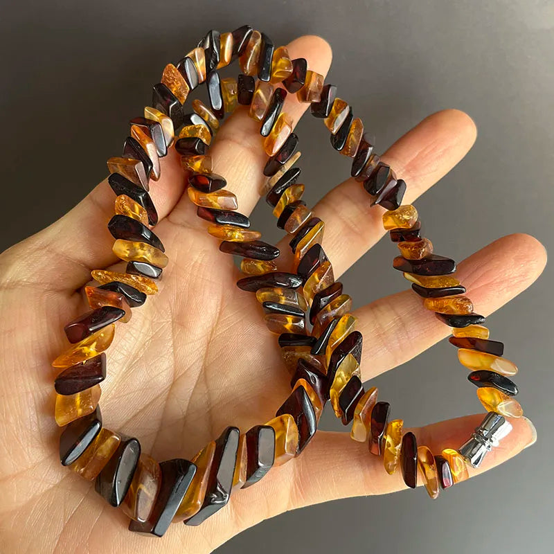 Yellow Amber Necklace-ToShay.org