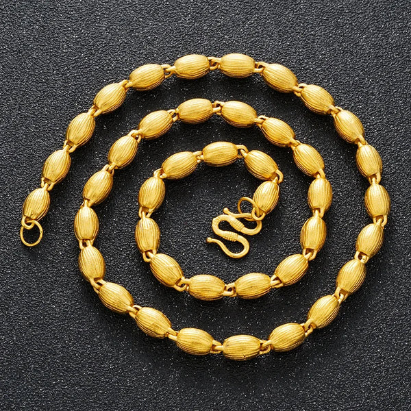 Gold Bead Necklace-ToShay.org