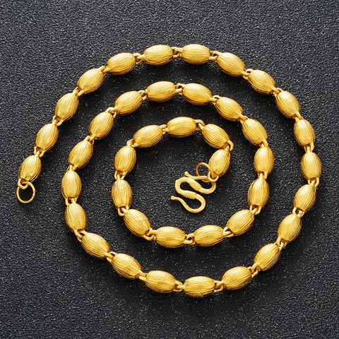 Gold Bead Necklace-ToShay.org