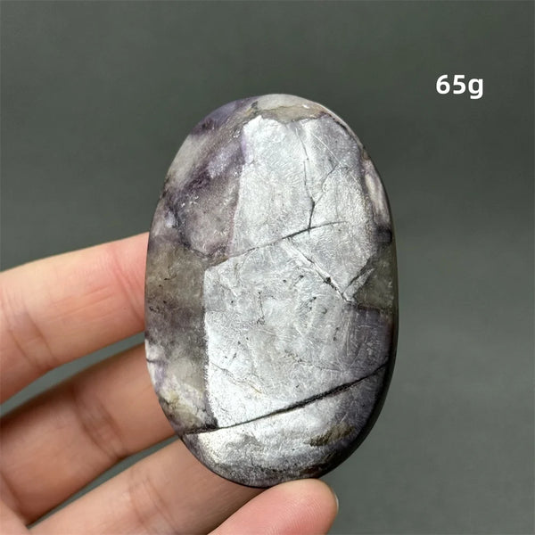 Purple Lepidolite Palm Stone-ToShay.org