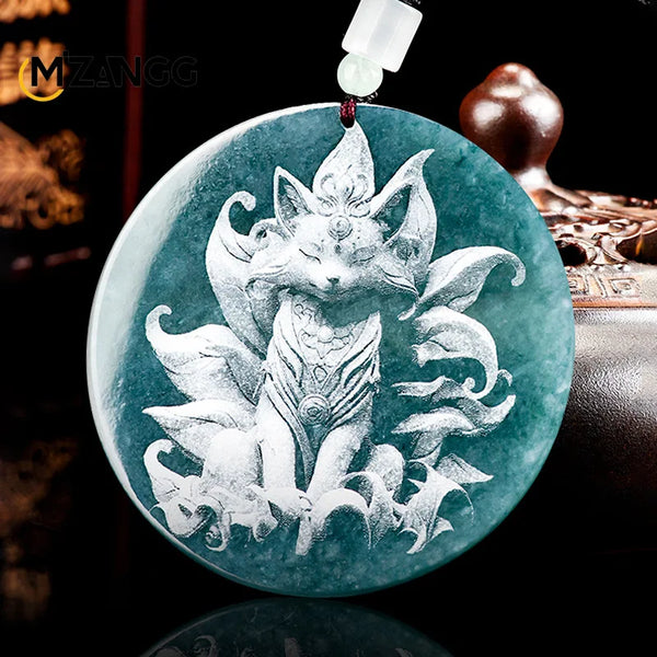 Blue Jadeite Pendant-ToShay.org