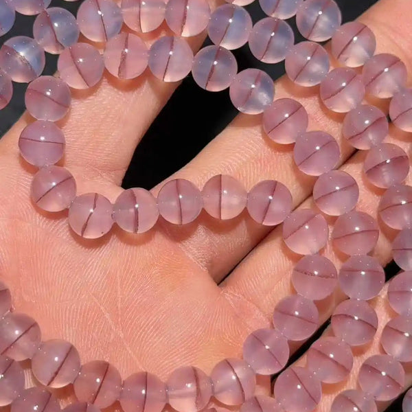 Pink Agate Prayer Beads-ToShay.org