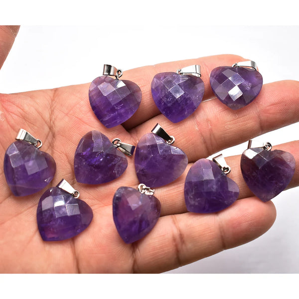 Mixed Quartz Crystal Hearts-ToShay.org