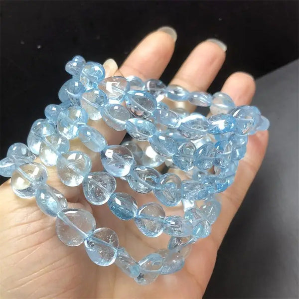 Blue Topaz Heart Bracelet-ToShay.org