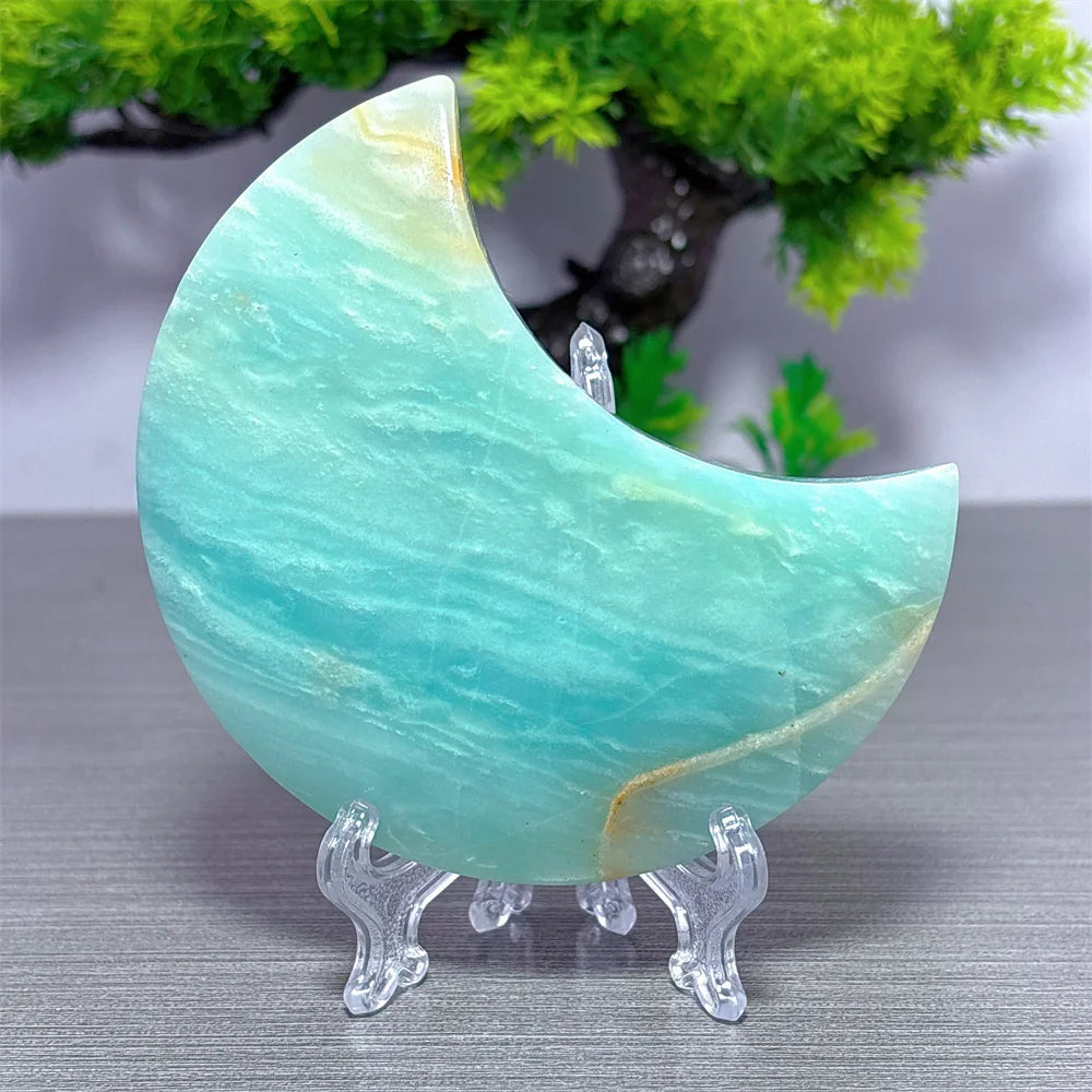 Blue Calcite Moon-ToShay.org