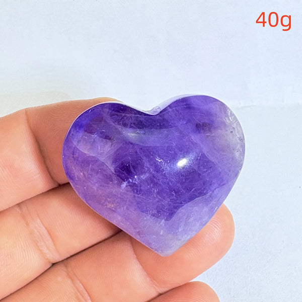 Purple Amethyst Hearts-ToShay.org
