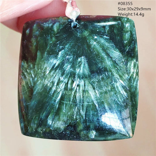 Green Seraphinite Pendant-ToShay.org