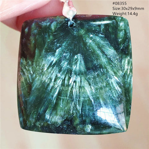 Green Seraphinite Pendant-ToShay.org