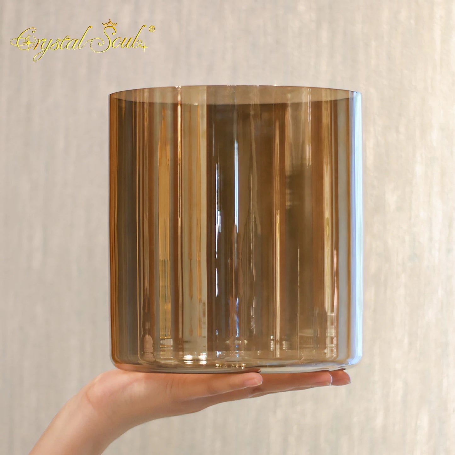 Smokey Brown Crystal Singing Bowls-ToShay.org
