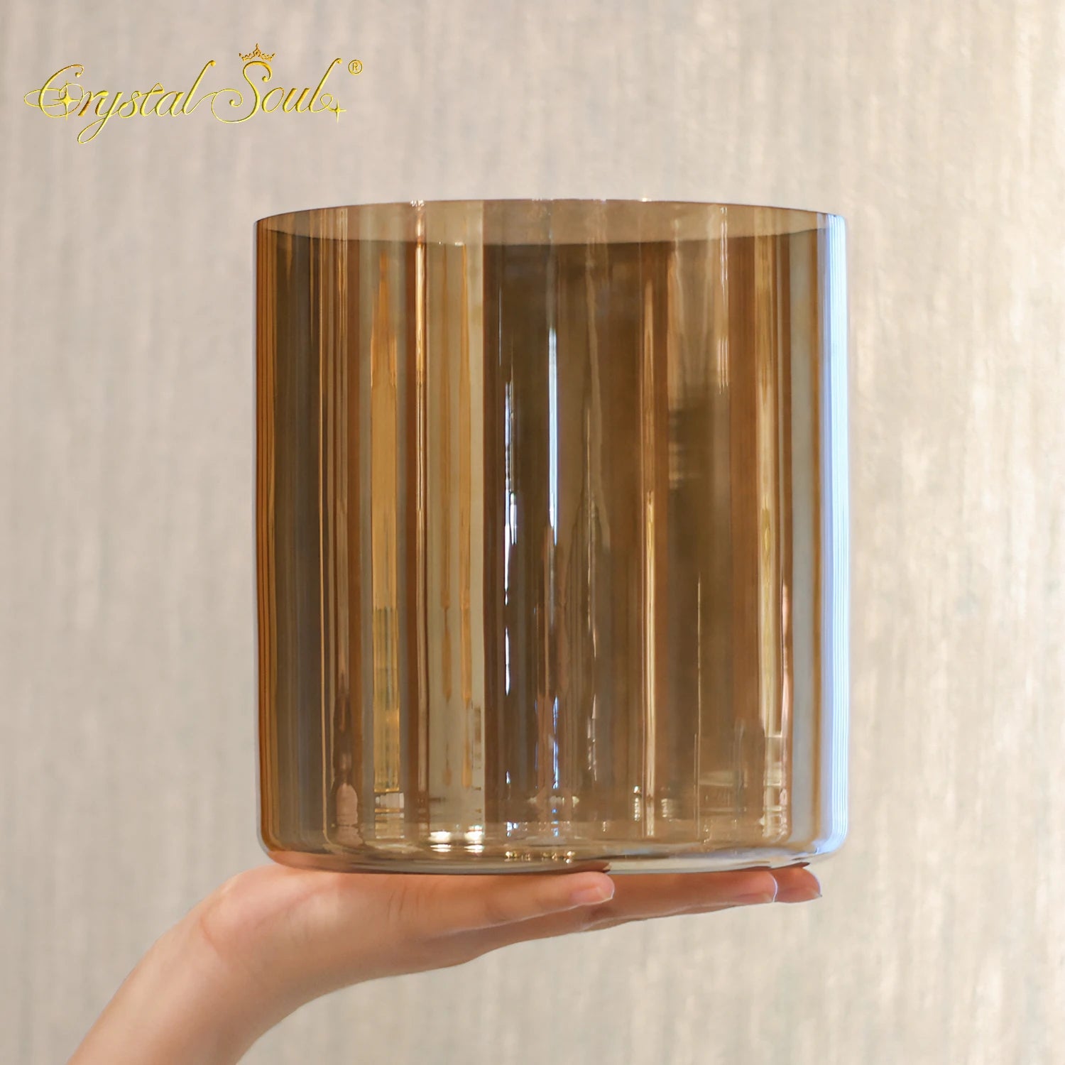 Smokey Brown Crystal Singing Bowls-ToShay.org