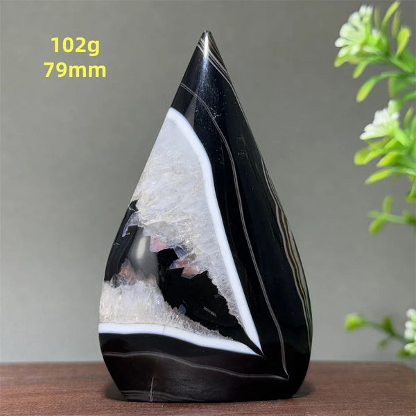 Black Striped Agate Torch-ToShay.org