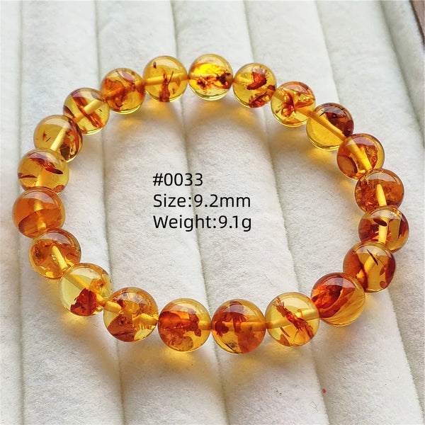 Yellow Amber Bead Bracelet-ToShay.org