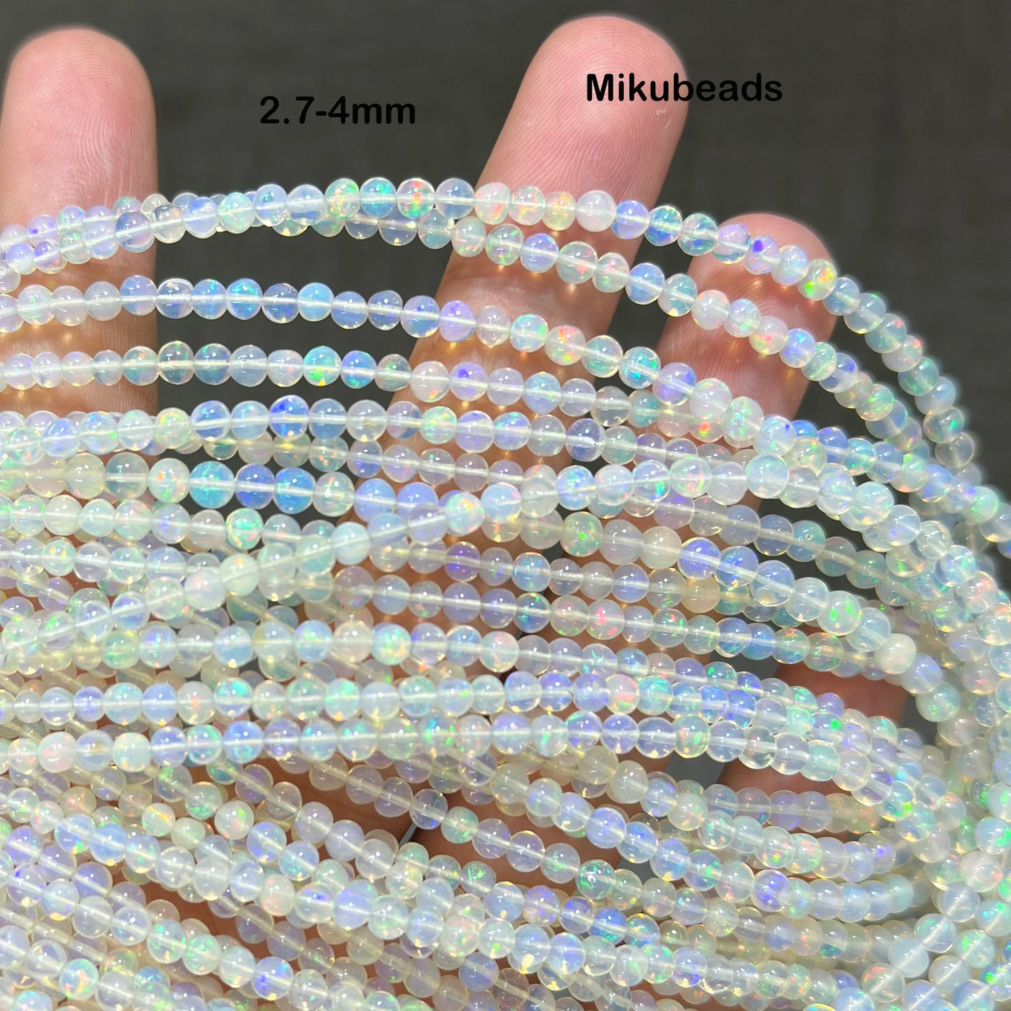 White Opal Stone Beads-ToShay.org