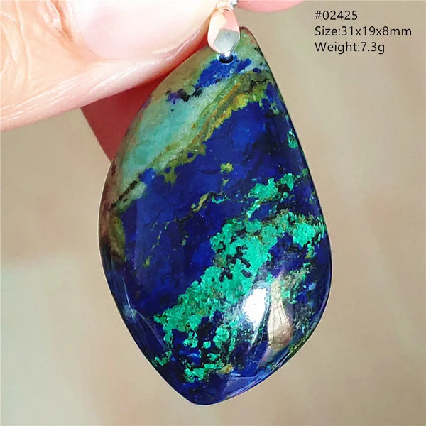 Blue Azulite Pendant-ToShay.org