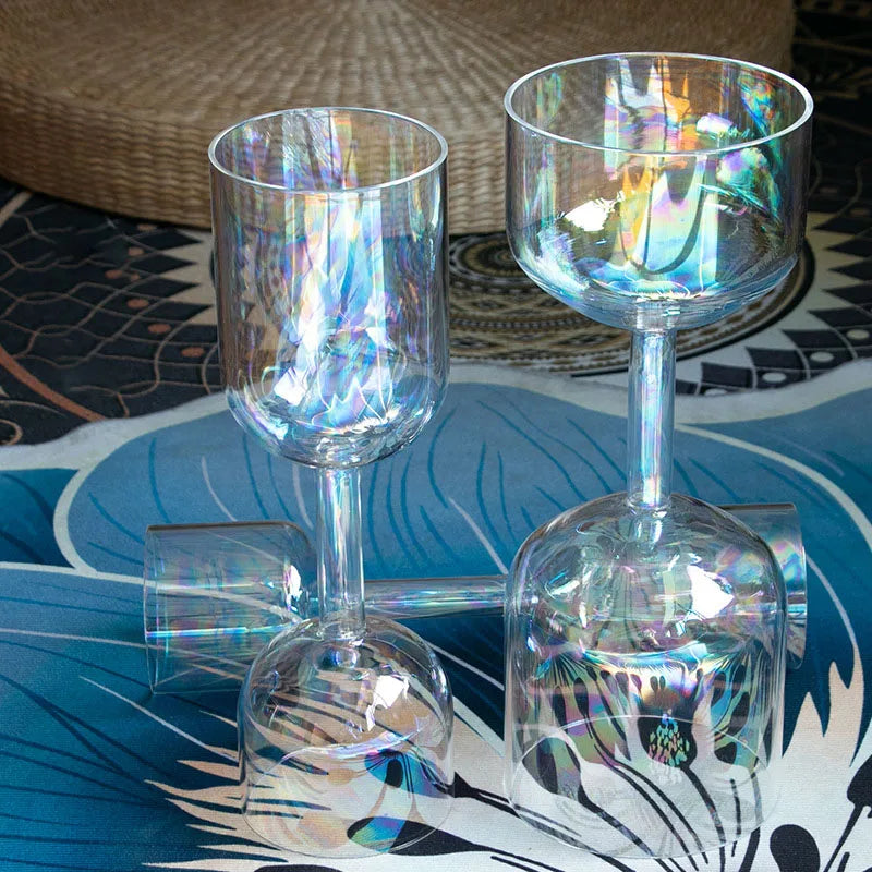 Clear Crystal Double Singing Bowl-ToShay.org