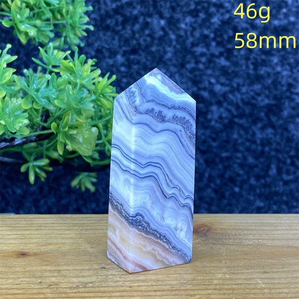 Blue Striped Agate Tower-ToShay.org