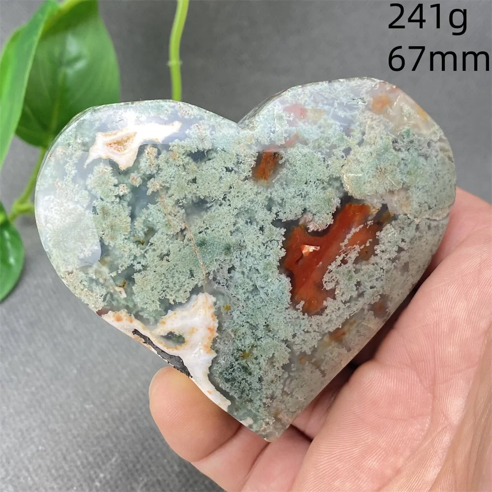 Green Aquatic Agate Heart-ToShay.org