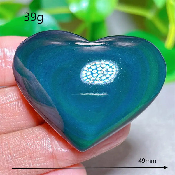 Rainbow Obsidian Heart-ToShay.org