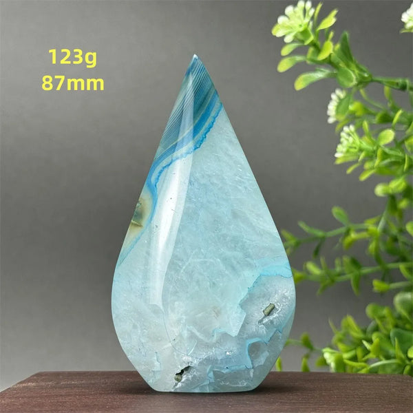 Blue Agate Torch-ToShay.org