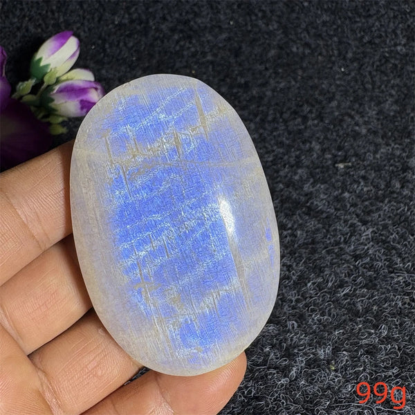 Blue Moonstone Palm Stone-ToShay.org