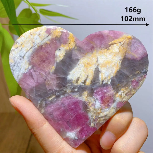 Pink Unicorn Tourmaline Heart-ToShay.org