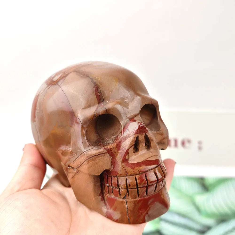 Brown Picture Jasper Skull-ToShay.org