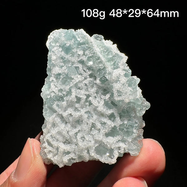 Green Sugar Fluorite Crystal-ToShay.org