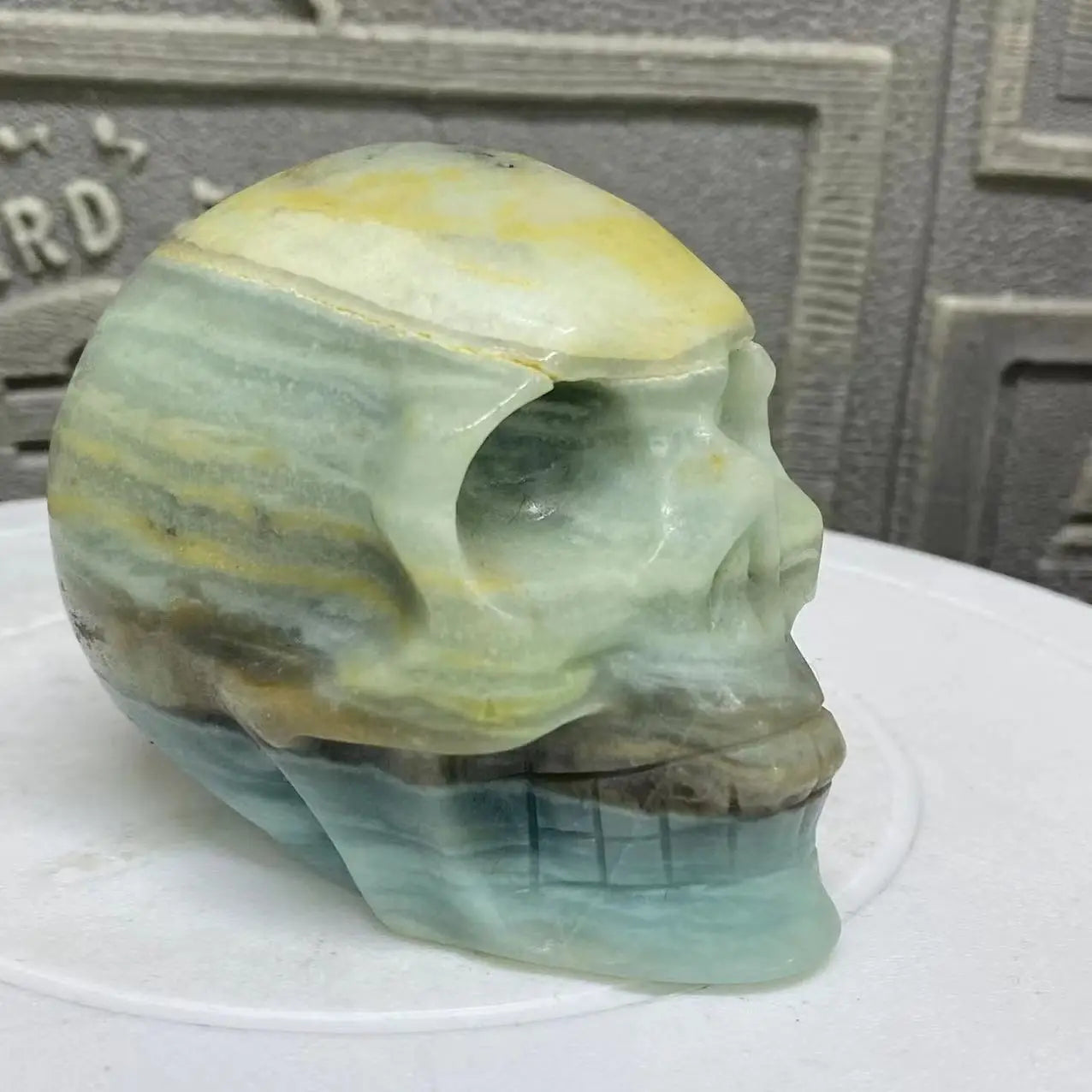 Blue Amazon Crystal Skull-ToShay.org