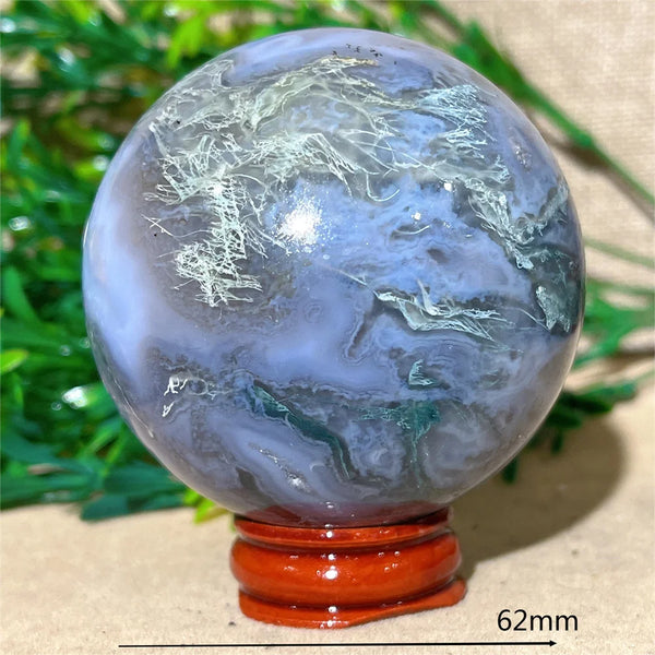 Green Moss Agate Ball-ToShay.org