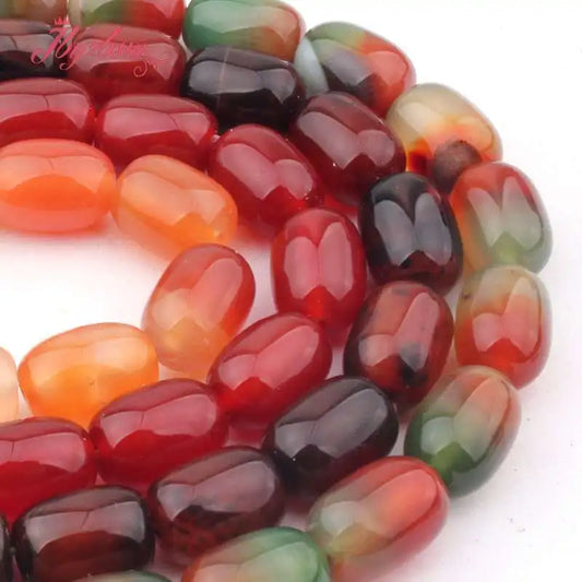 Red Agate Column Beads-ToShay.org