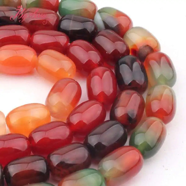 Red Agate Column Beads-ToShay.org