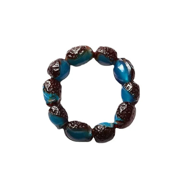 Blue Amber Bracelet-ToShay.org