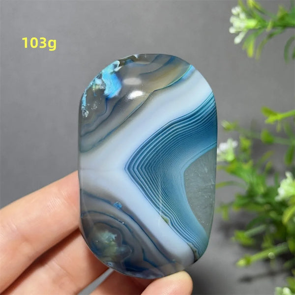 Blue Sapphire Striped Agate-ToShay.org