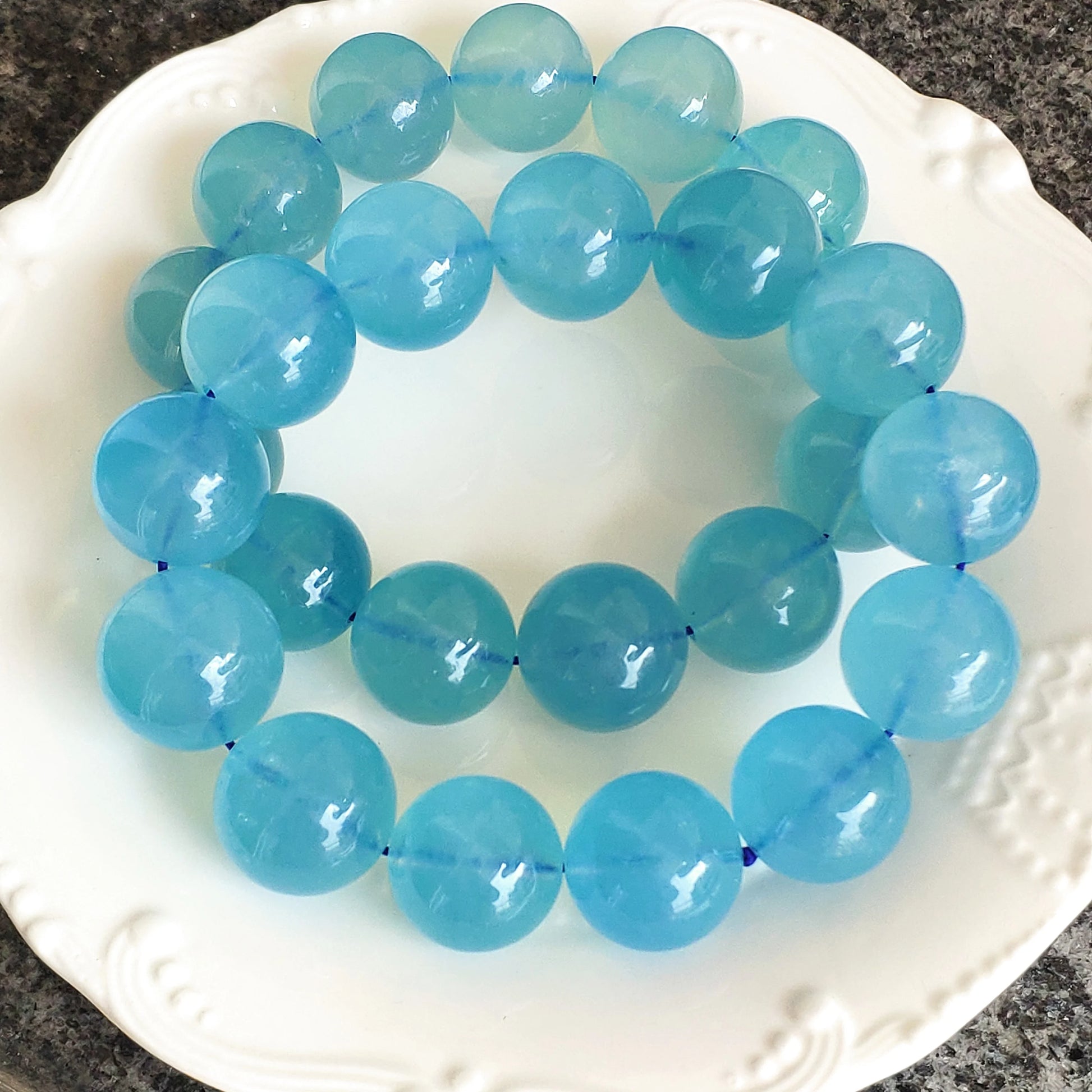 Blue Aquamarine Bracelet-ToShay.org