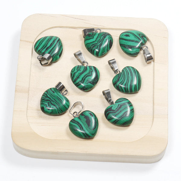 Mixed Crystal Heart Pendants-ToShay.org