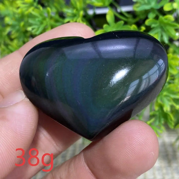 Rainbow Obsidian Heart-ToShay.org